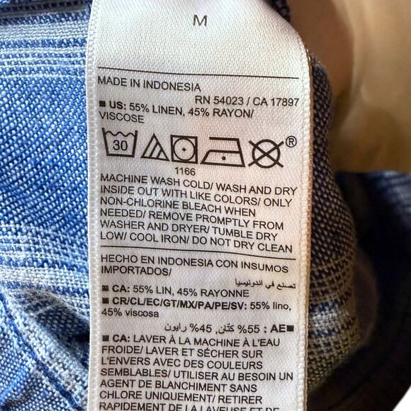 NWT Old Navy Womens High-Waisted Linen-Blend Wide-Leg Pants Striped BOHO Size M - Picture 7 of 8